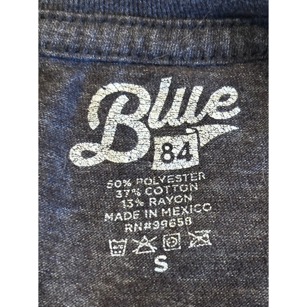Blue 84 San Diego CA Graphic T-Shirt Small Dark Gray Heather Beach Souvenir Tee - Picture 3 of 7
